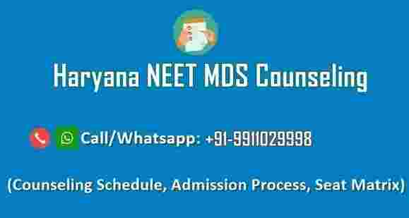 MDS Admission in Haryana
