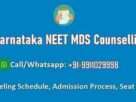 karnataka neet mds counselling